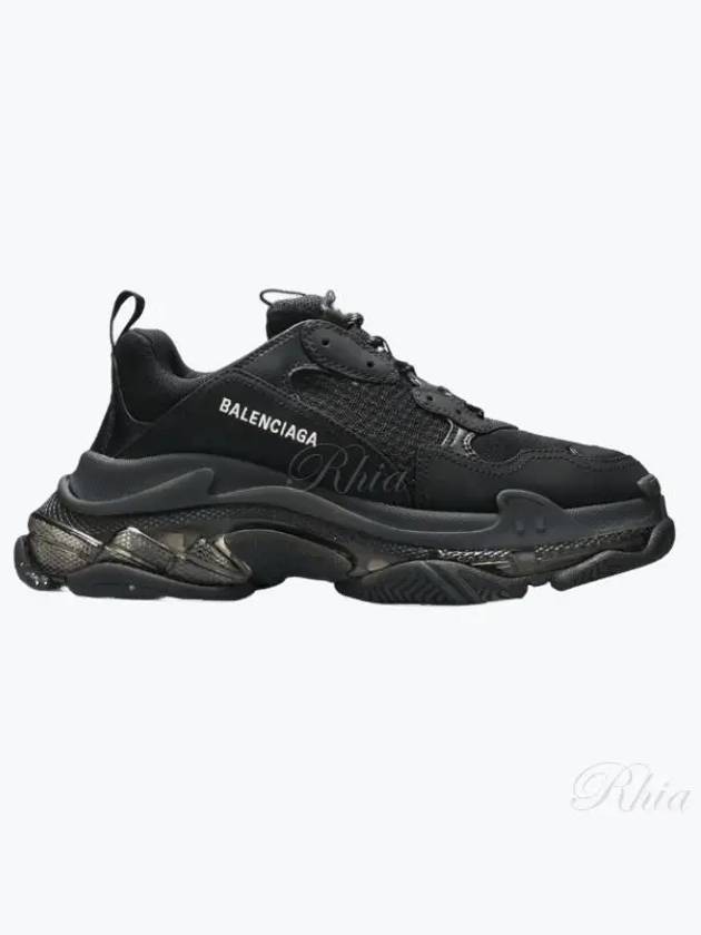 Triple S Sneakers Clear Sole Black - BALENCIAGA - BALAAN 2