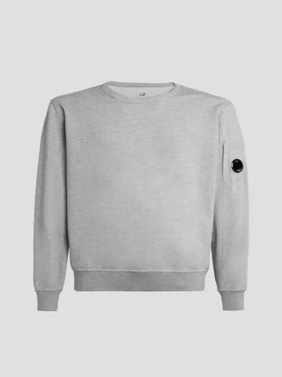 Light Fleece Sweatshirt Grey Melange - CP COMPANY - BALAAN 2