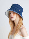 Denim Vibe Bucket Hat Blue - BROWN HAT - BALAAN 2