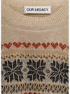 Fairisle Hemp Cropped Knit Top Beige - OUR LEGACY - BALAAN 3