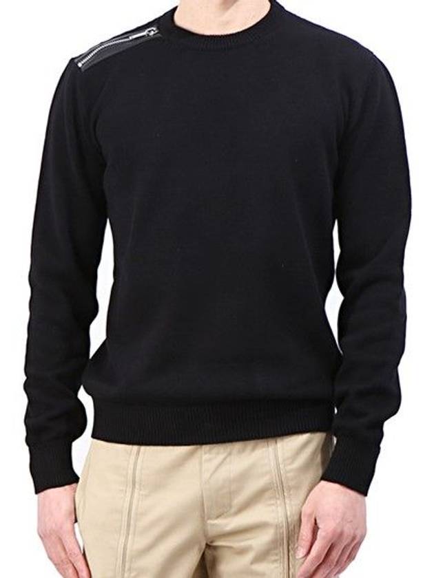 LHE701 LE700A 9000 Shoulder Zipper Round Knit - LES HOMMES - BALAAN 1