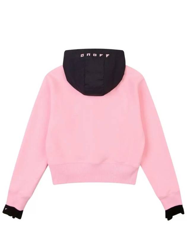 Women's Padded Hooded Sweater Pink - ONOFF - BALAAN 4