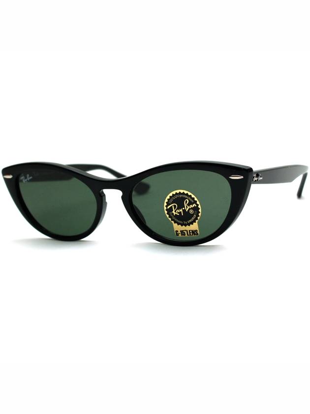 Eyewear Nina Cat Eyes Sunglasses Black Green - RAY-BAN - BALAAN 2