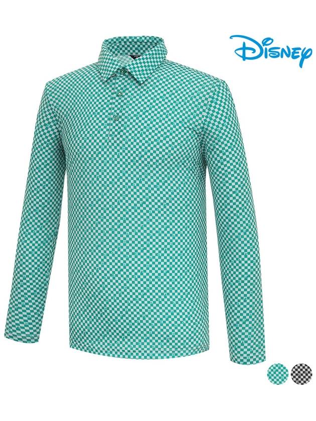 Check Pattern Long Sleeve Collar T-Shirt DO1MTS013 - DISNEY GOLF - BALAAN 2