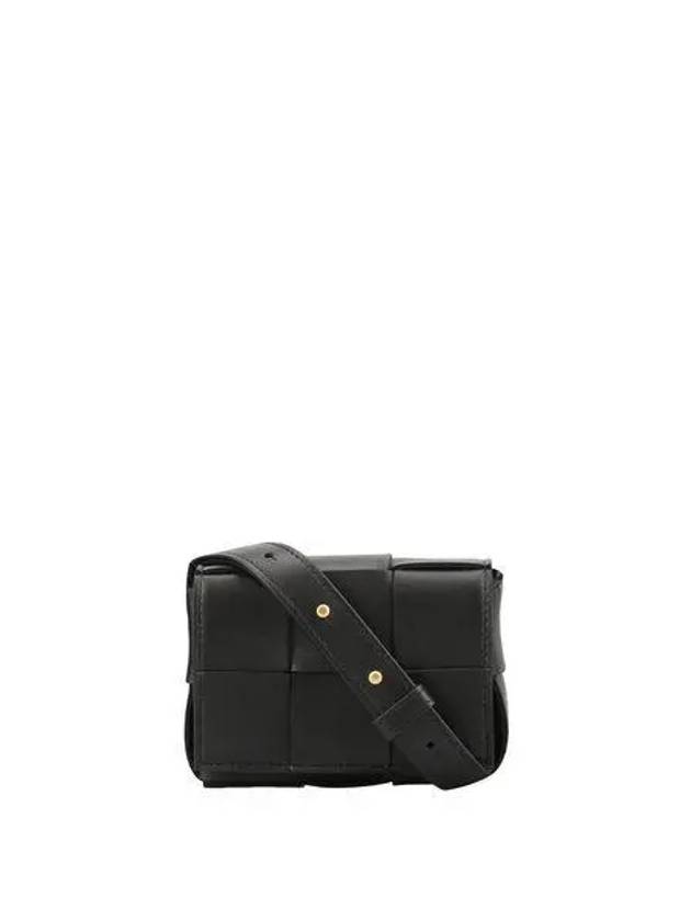 Intrecciato Cassette Small Cross Bag Black - BOTTEGA VENETA - BALAAN 2