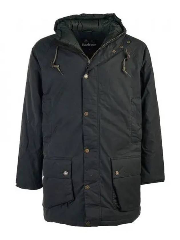 Hooded Beaufort Wax Jacket Sage - BARBOUR - BALAAN 2