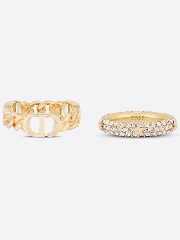 Petit CD Logo Ring Set Gold - DIOR - BALAAN 3