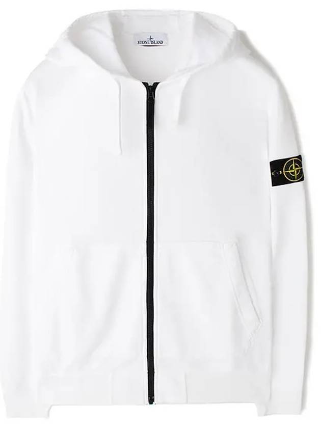 Stone Waffen Hood Full Zip Up White 811564251 - STONE ISLAND - BALAAN 1