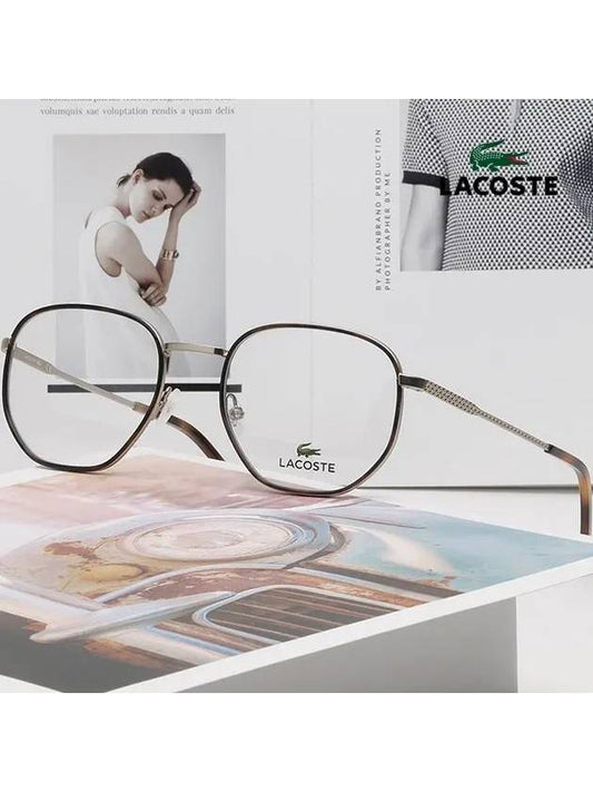 Glasses Frame L2253 714 Leopard Gold Ultra Light - LACOSTE - BALAAN 2