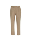 Men's Tapered One-Tuck Chino Pants Beige SW21PPA01BI - SOLEW - BALAAN 2