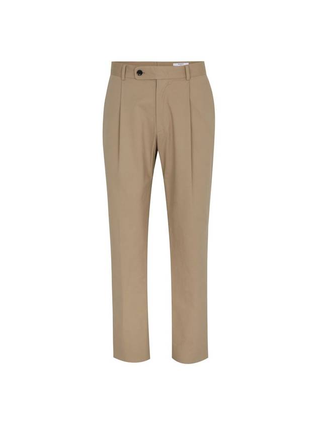 Men's Tapered One-Tuck Chino Pants Beige SW21PPA01BI - SOLEW - BALAAN 2