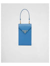 Saffiano Leather Mini Bag Blue - PRADA - BALAAN 2