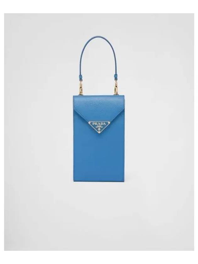 Saffiano Leather Mini Bag Blue - PRADA - BALAAN 2