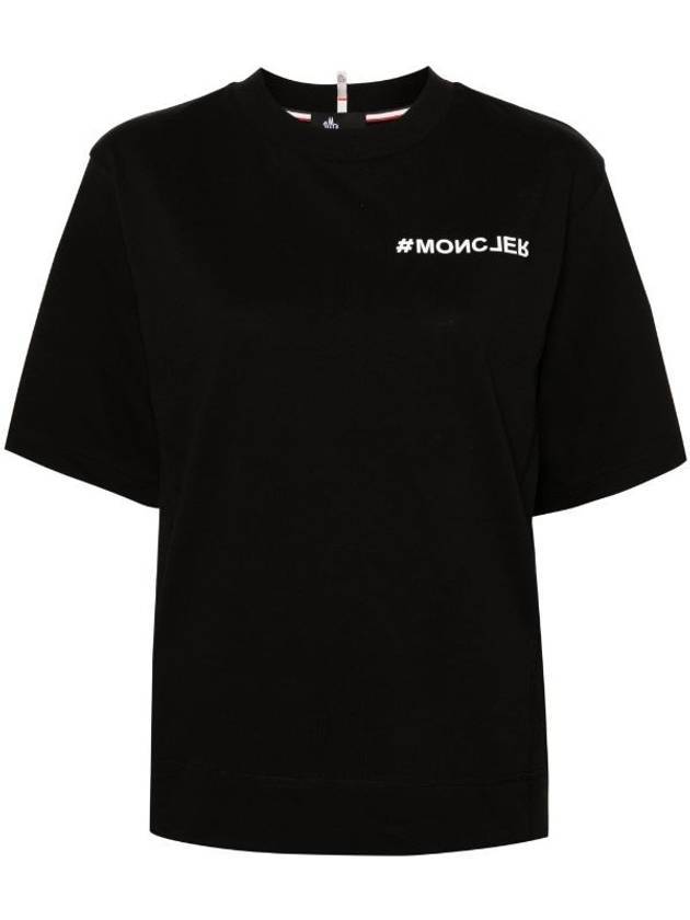 Logo Short Sleeve T-Shirt Black - MONCLER - BALAAN 1