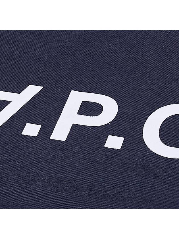 Logo Print Crew Neck Short Sleeve T-Shirt Navy - A.P.C. - BALAAN 5