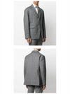 Twill Down Filled Jacket Grey - THOM BROWNE - BALAAN 6