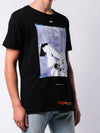 Men's Printed Short Sleeved T-shirt Black - OFF WHITE - BALAAN 5