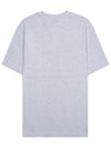 Le Gros Grain Logo Short Sleeve T-Shirt Grey - JACQUEMUS - BALAAN 3