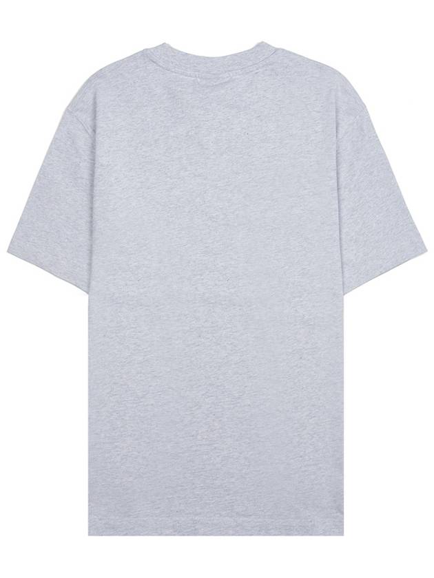 Le Gros Grain Logo Short Sleeve T-Shirt Grey - JACQUEMUS - BALAAN 3