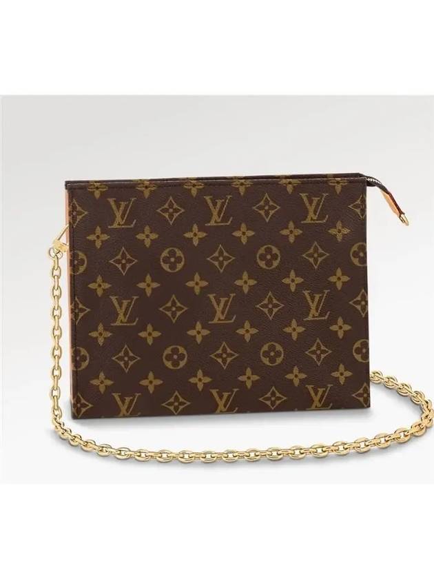 Toiletry Chain Monogram Pouch Bag Brown - LOUIS VUITTON - BALAAN 10