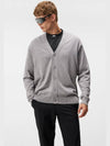 Lucas Merino Wool Knit Cardigan Grey - J.LINDEBERG - BALAAN 3