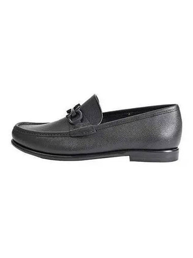 Ferragamo Gancini Loafer Black 688525 - SALVATORE FERRAGAMO - BALAAN 1