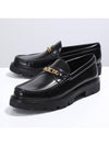 Triomphe Magaret Chain Chunky Leather Loafers Black - CELINE - BALAAN 5