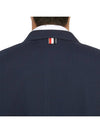 Dyed Gabardine Unconstructed Cotton Jacket Navy - THOM BROWNE - BALAAN 8