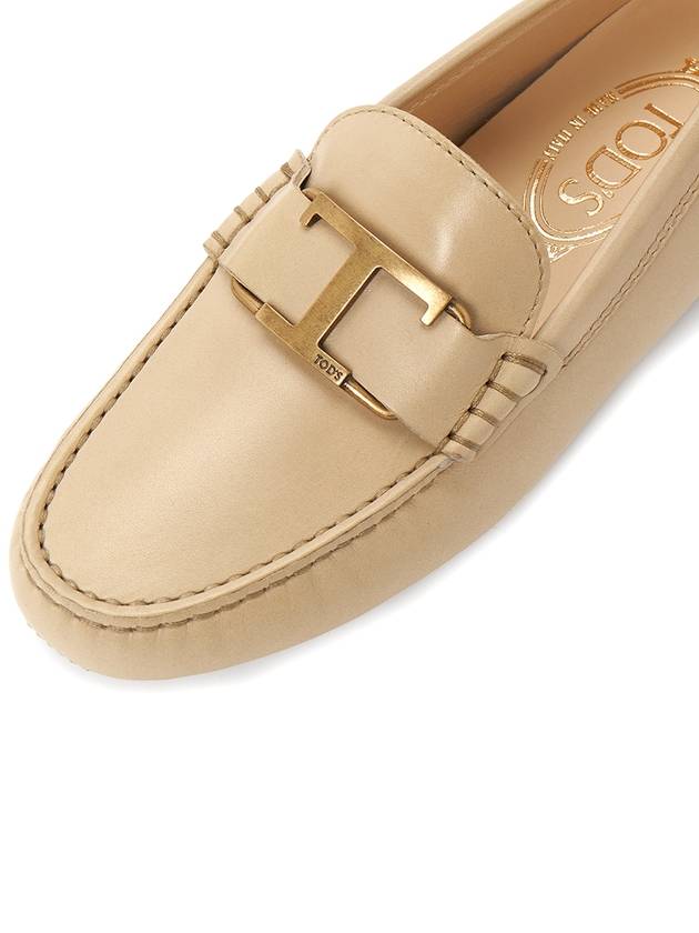 T Logo Driving Shoes Beige - TOD'S - BALAAN 8