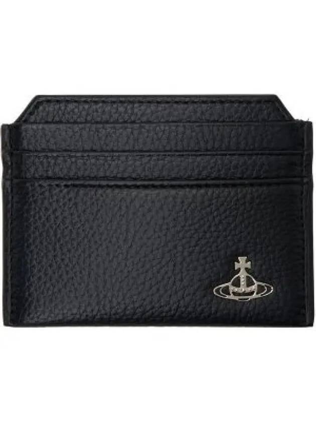 Lee Vegan Slim Logo Polyurethane Card Wallet Black - VIVIENNE WESTWOOD - BALAAN 2