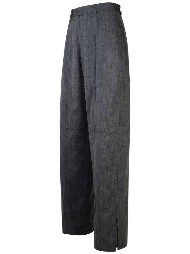 Jil Sander Grey Wool Trousers - JIL SANDER - BALAAN 2