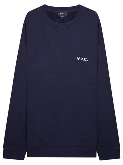 Clint Chest Logo Sweatshirt Navy - A.P.C. - BALAAN 2