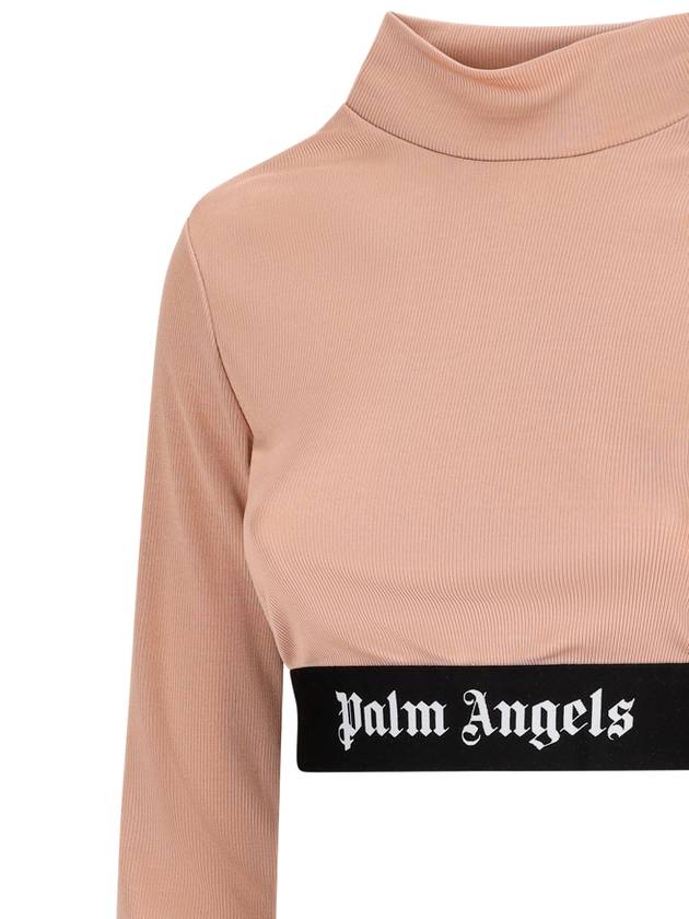 23 fw Crop Top WITH Logo PWAB040F23FAB0016210 B0040497726 - PALM ANGELS - BALAAN 4