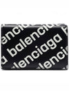 All-Over Logo Print Tri-Fold Half Wallet Black - BALENCIAGA - BALAAN 2