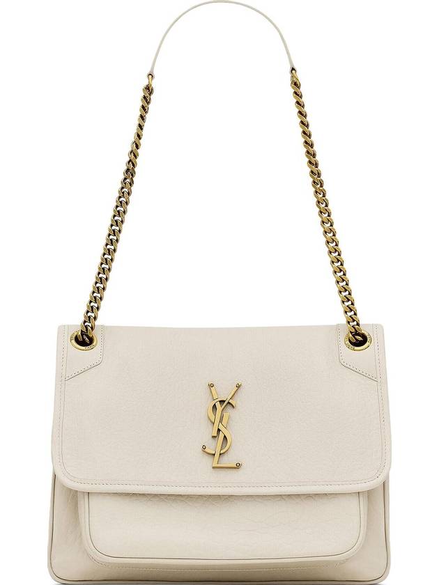 Nikki Medium Chain Shoulder Bag Blanc Vintage - SAINT LAURENT - BALAAN 2