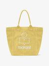 Yenky Embroidered Logo Shopper Tote Bag Yellow - ISABEL MARANT - BALAAN 2