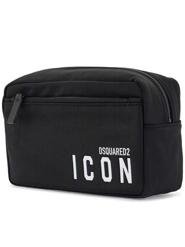 rectangular beauty case icon black - DSQUARED2 - BALAAN 3