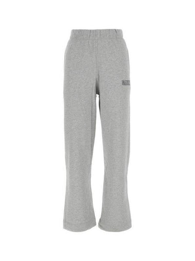 Isoli Cotton Blend Track Pants Grey - GANNI - BALAAN 1