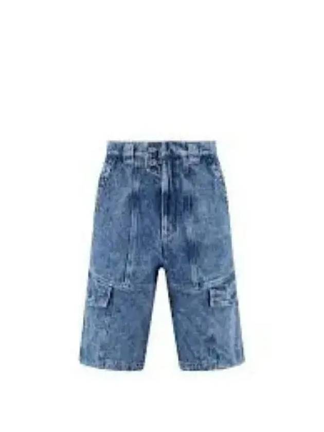 Jemuel Cargo Denim Shorts Blue - ISABEL MARANT - BALAAN 2