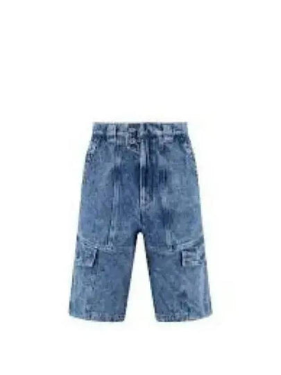 Jemuel Cargo Denim Shorts Blue - ISABEL MARANT - BALAAN 2