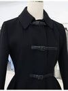 Black long coat 34 140M03A1116 - DIOR - BALAAN 4