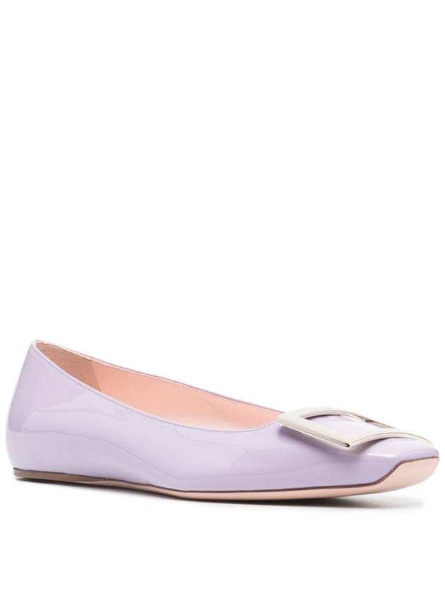 PURPLE Patent leather Trompette ballerina flats RVW40415280D1P L028 - ROGER VIVIER - BALAAN 4