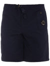 Stretch Belt Bermuda Shorts Navy - CP COMPANY - BALAAN 1