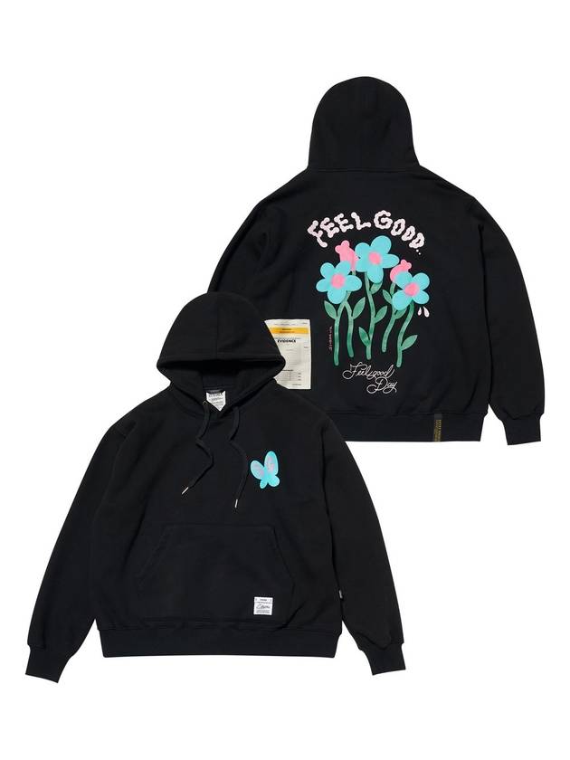 Flower Oversized Hoodie Black - STIGMA - BALAAN 2