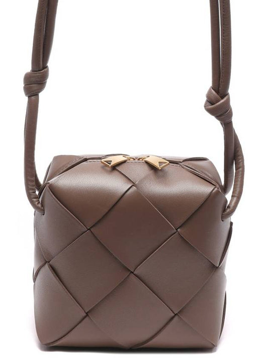 Cassette Intrecciato Mini Shoulder Bag Brown - BOTTEGA VENETA - BALAAN 2