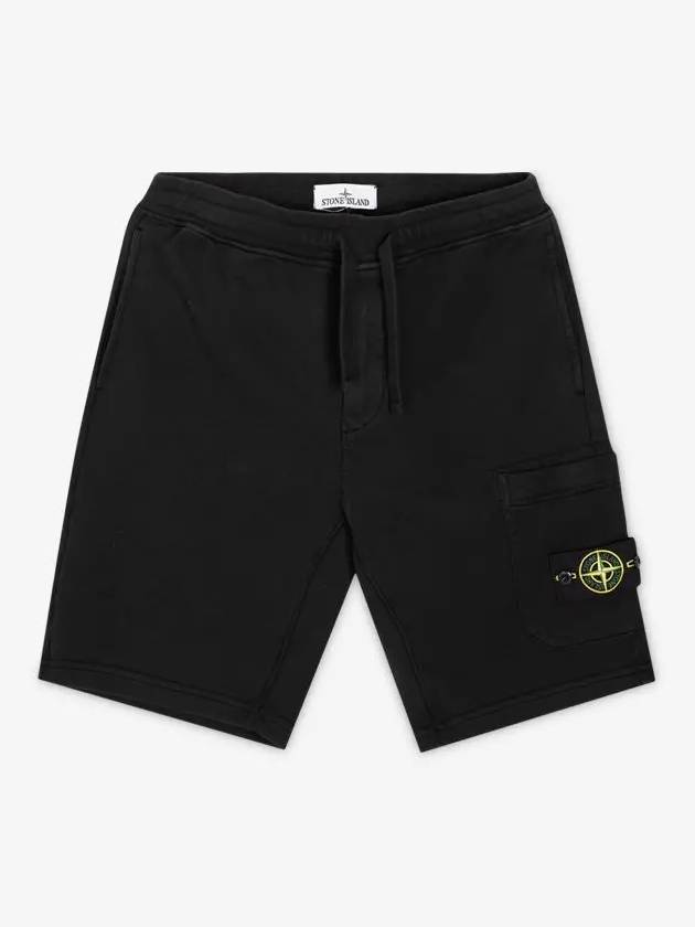 Wappen Patch Cargo Bermuda Shorts Black - STONE ISLAND - BALAAN 3