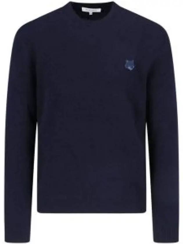 Fox Head Knit Top Navy - MAISON KITSUNE - BALAAN 2