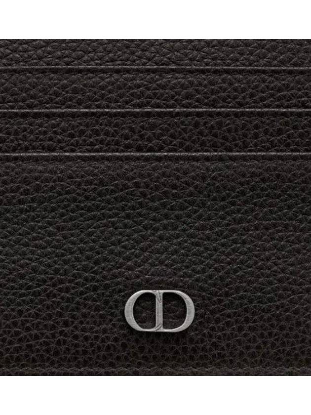 CD Icon Grained Calfskin Card Wallet Black - DIOR - BALAAN 4