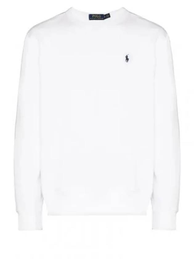 Embroidered Logo Pony Crew Neck Sweatshirt White - POLO RALPH LAUREN - BALAAN 2