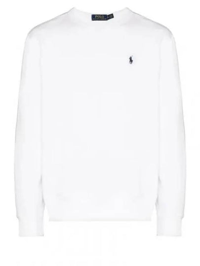 Embroidered Logo Pony Crew Neck Sweatshirt White - POLO RALPH LAUREN - BALAAN 2